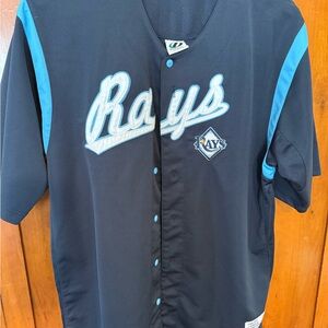 Rays Black and Blue Men's Jersey
